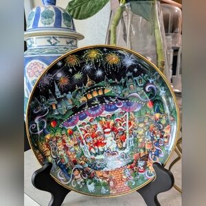 Franklin Mint Cat Plate Purrcussion Section